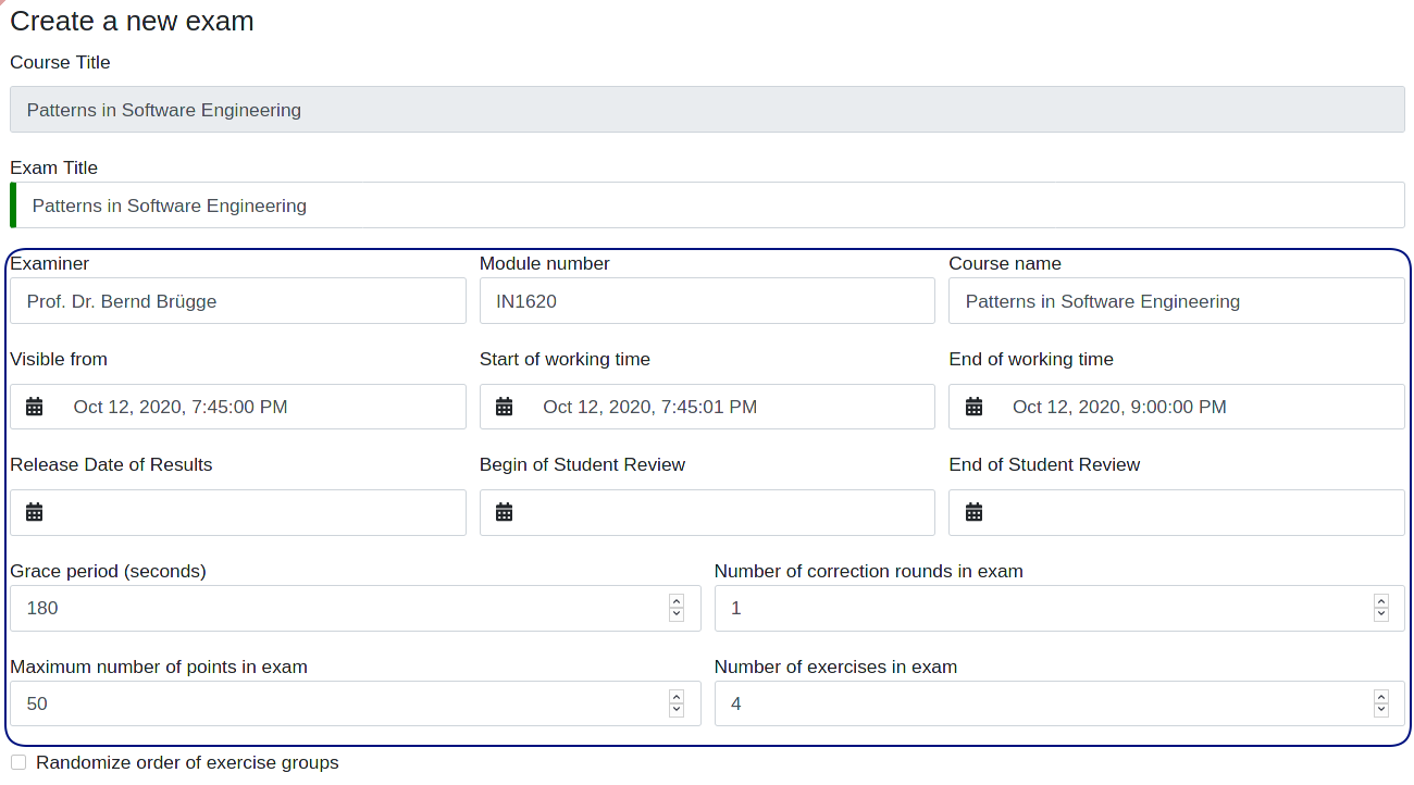 Create and Configure