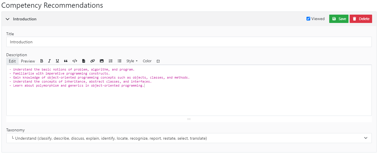 Manage Adaptive Learning (Instructor) — Artemis documentation