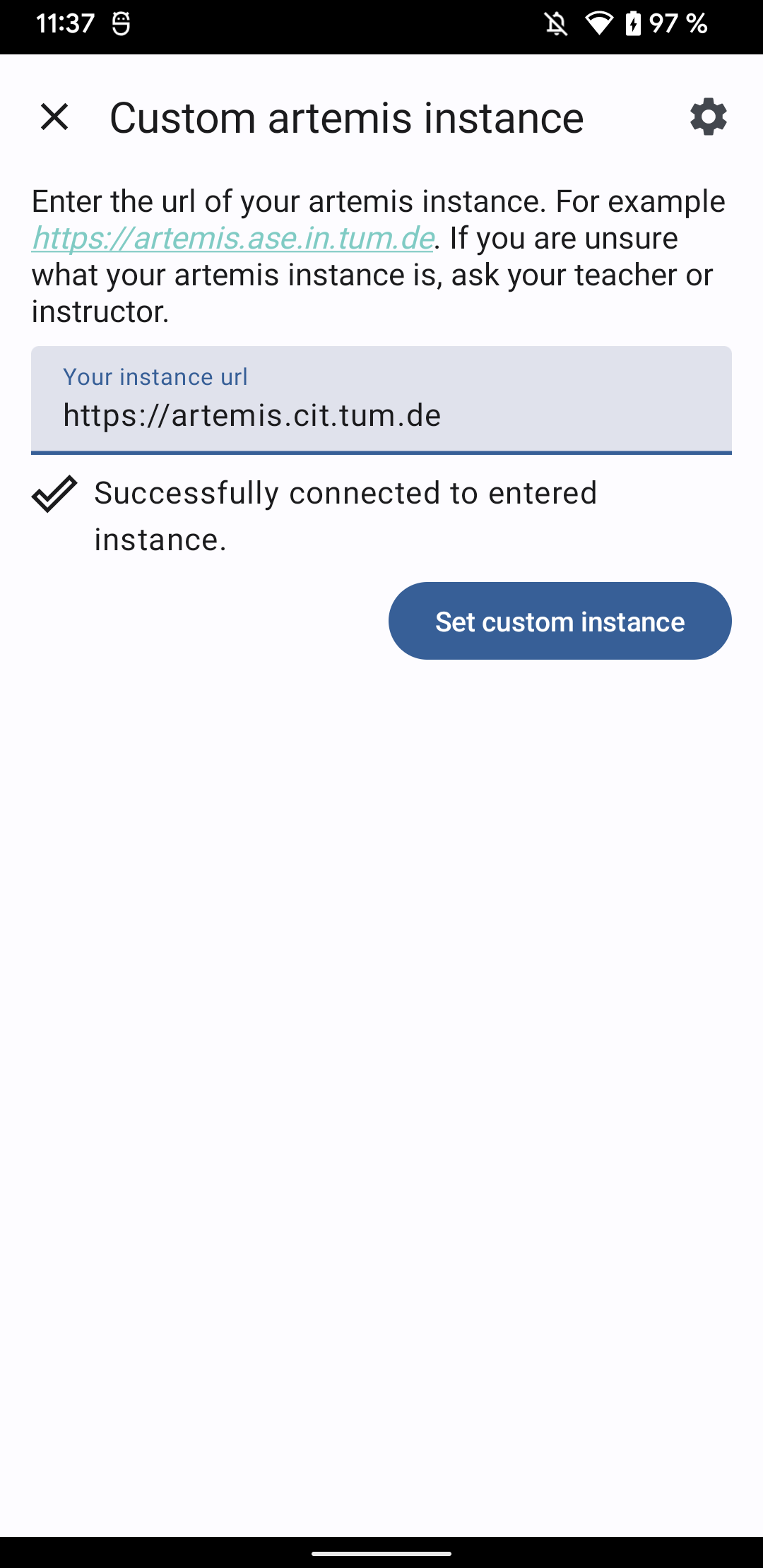 custom-server-entered-android