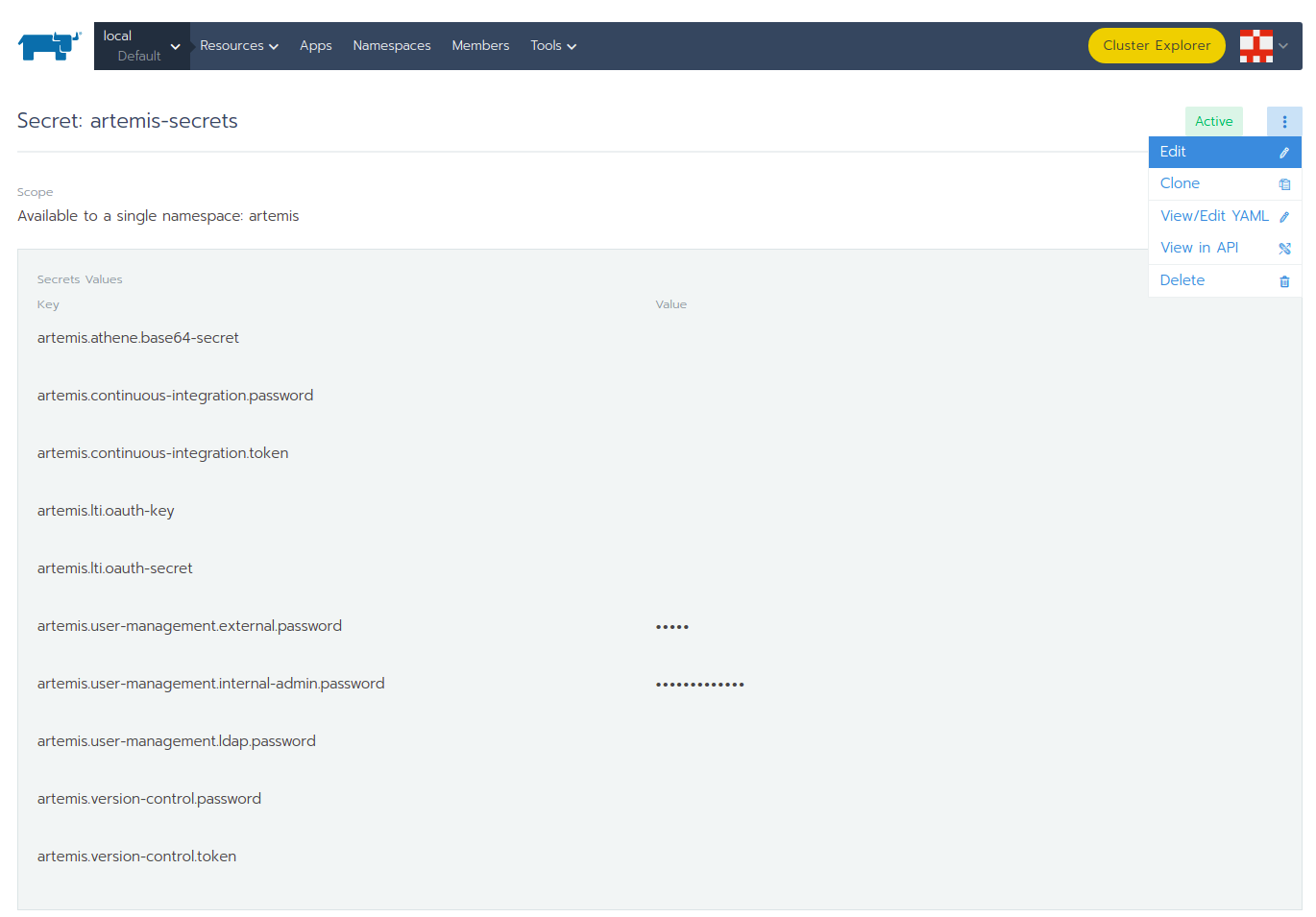 Kubernetes Setup — Artemis documentation